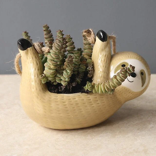 Hanging Sloth Planter -