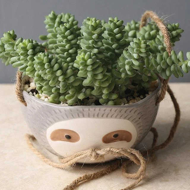 Hanging Sloth Planter -