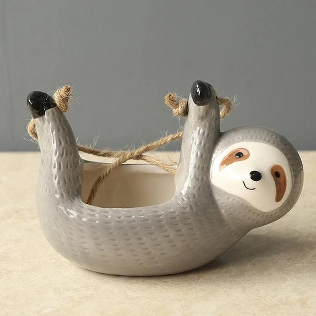 Hanging Sloth Planter -