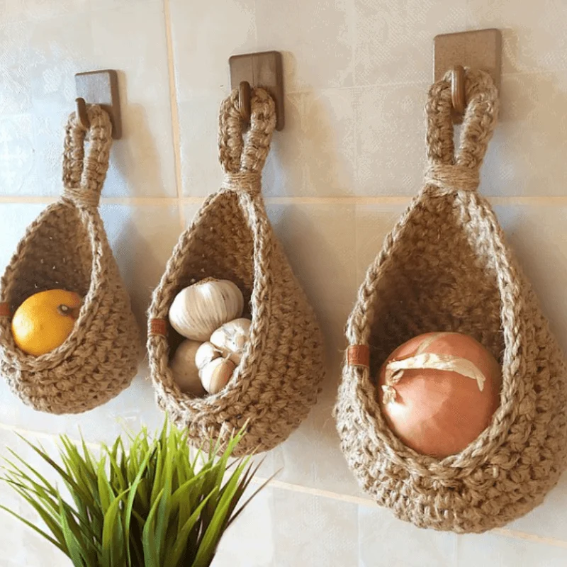 Hanging basket - EcoWeave - Fruit and vegetable storage - On the Wall -  - #tag1#