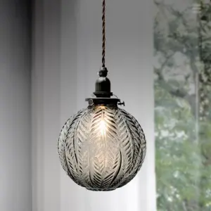 Hanging lamp - ColonialGlow - 1-Cup Glass - Spring design