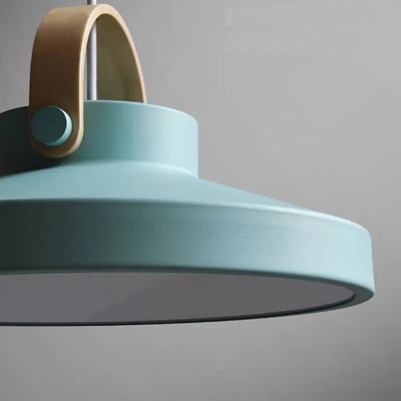 Hanging lamp Nordic Modern LED Wood imitation tag1