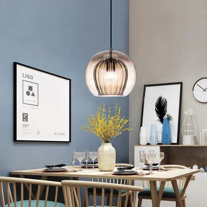 Hanging lamp - Nordica - LED Glass - Home Decor -  - #tag1#