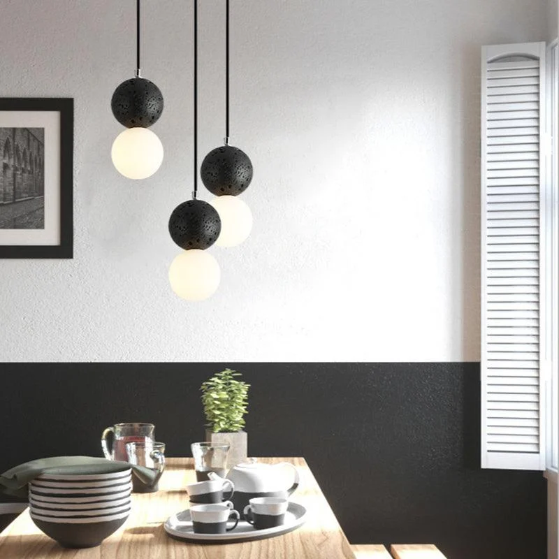 Hanging lamp - Valentina - Modern Design - Glass & LED -  - #tag1#