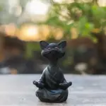Happy Buddha Cat tag1