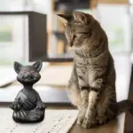 Happy Buddha Cat tag1