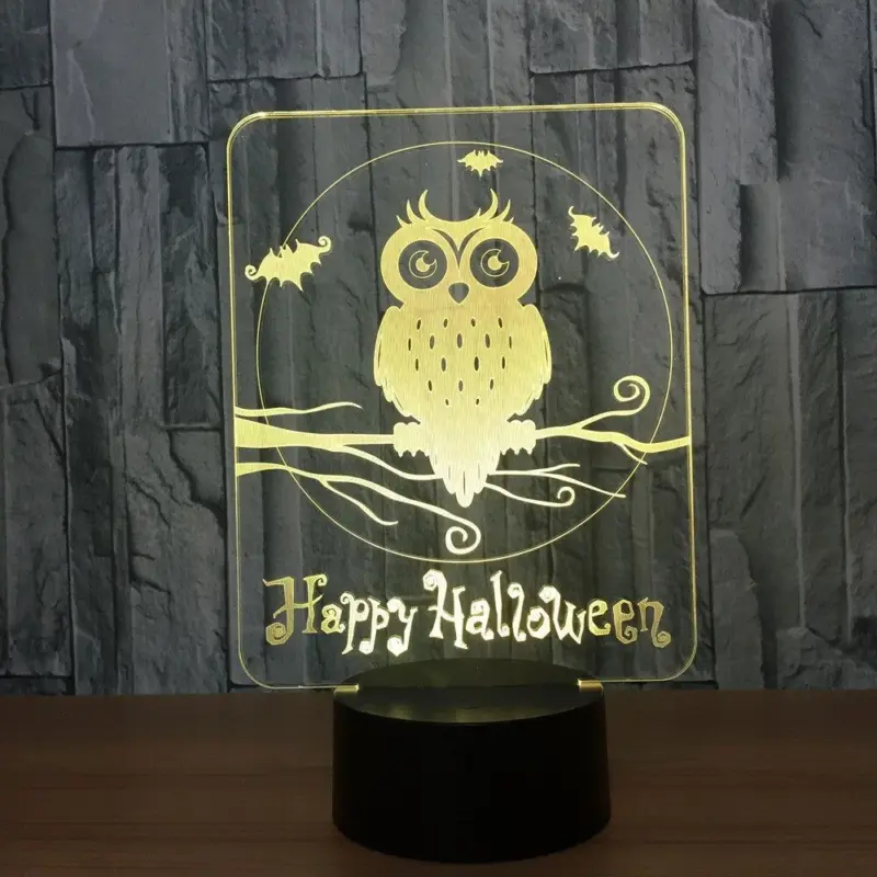 Happy Halloween Owl tag1