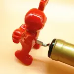 Happy Man Corkscrew Bottle Opener Wine Stopper tag1