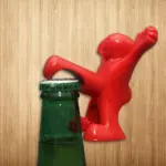 Happy Man Corkscrew Bottle Opener Wine Stopper tag1