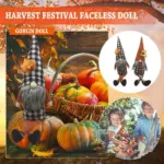 Harvest Festival Long Feet Faceless Maple Leaf Sunflower Gnomes tag1