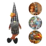 Harvest Festival Long Feet Faceless Maple Leaf Sunflower Gnomes tag1