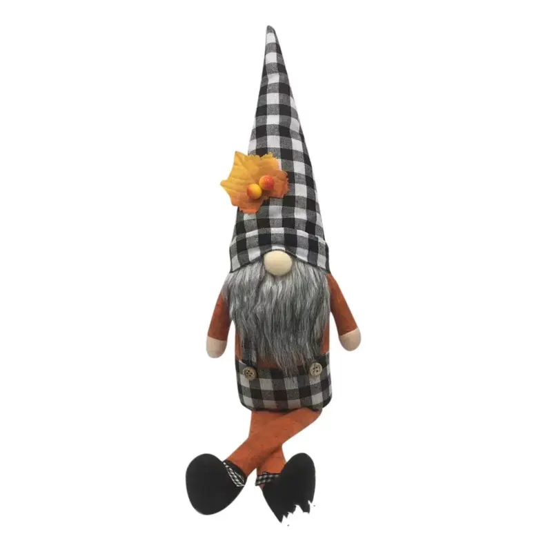 Harvest Festival Long Feet Faceless Maple Leaf Sunflower Gnomes tag1