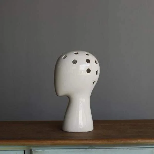 Head Shaped Flower Vase -