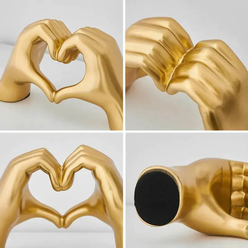 HeartHands Love Gesture Resin Ornaments