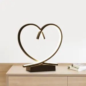 HeartWood - Wooden Bedside Table with Heart-Shaped Detail