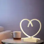 HeartWood Wooden Bedside Table with Heart Shaped Detail tag1