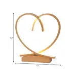 HeartWood Wooden Bedside Table with Heart Shaped Detail tag1