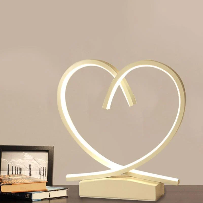 HeartWood - Wooden Bedside Table with Heart-Shaped Detail -  - #tag1#
