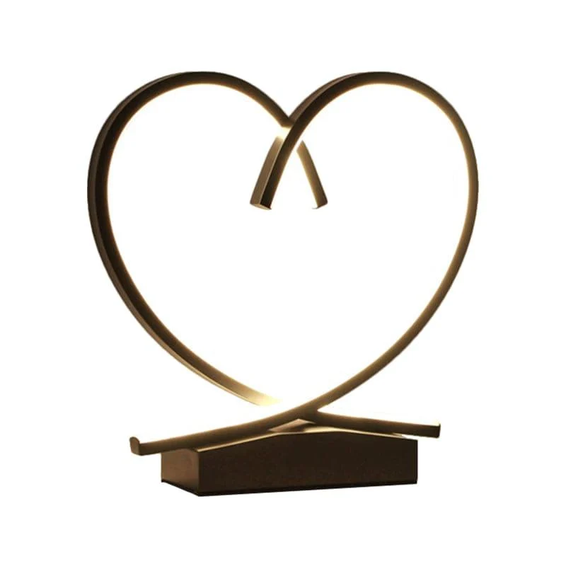 HeartWood - Wooden Bedside Table with Heart-Shaped Detail -  - #tag1#