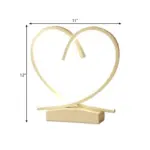 HeartWood Wooden Bedside Table with Heart Shaped Detail tag1