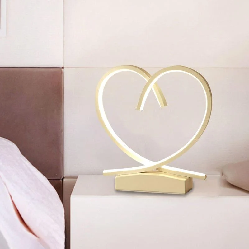 HeartWood - Wooden Bedside Table with Heart-Shaped Detail -  - #tag1#