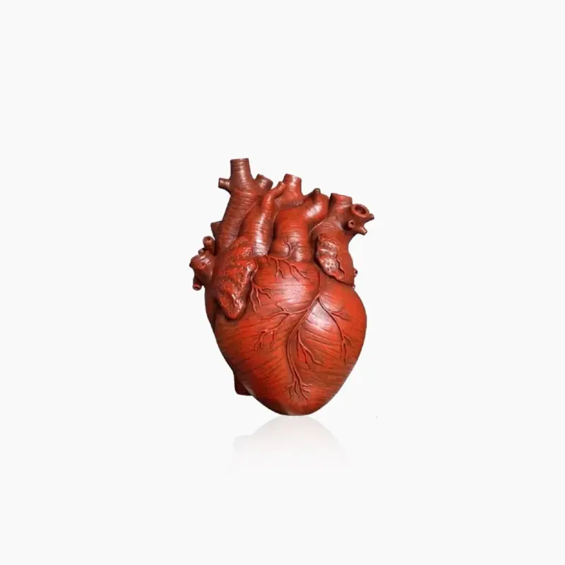 Heart Dry Plant Art Vase