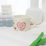 Heart Pattern Coffee Mug Plate Set tag1
