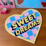 Heart Shaped Soft Fluffy Rug tag1