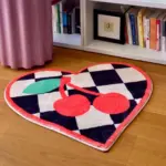 Heart Shaped Soft Fluffy Rug tag1