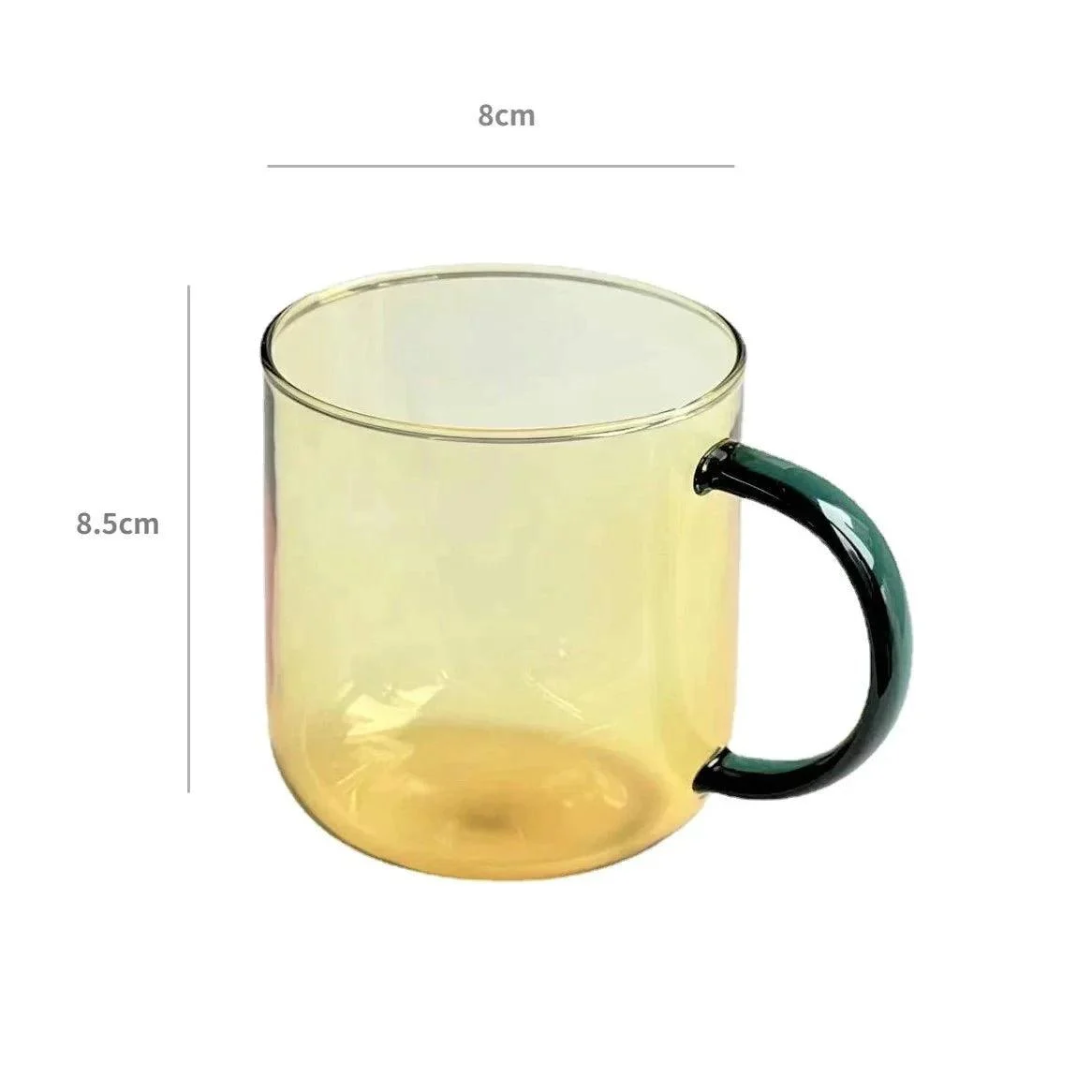 Heat Resistant Borosilicate Glass Coffee Mug -  - #tag1#