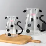 Heat Resistant Cartoon Cow Shape Tea Pot Cup Set tag1