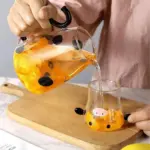 Heat Resistant Cartoon Cow Shape Tea Pot Cup Set tag1