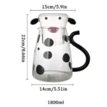 Heat Resistant Cartoon Cow Shape Tea Pot Cup Set tag1