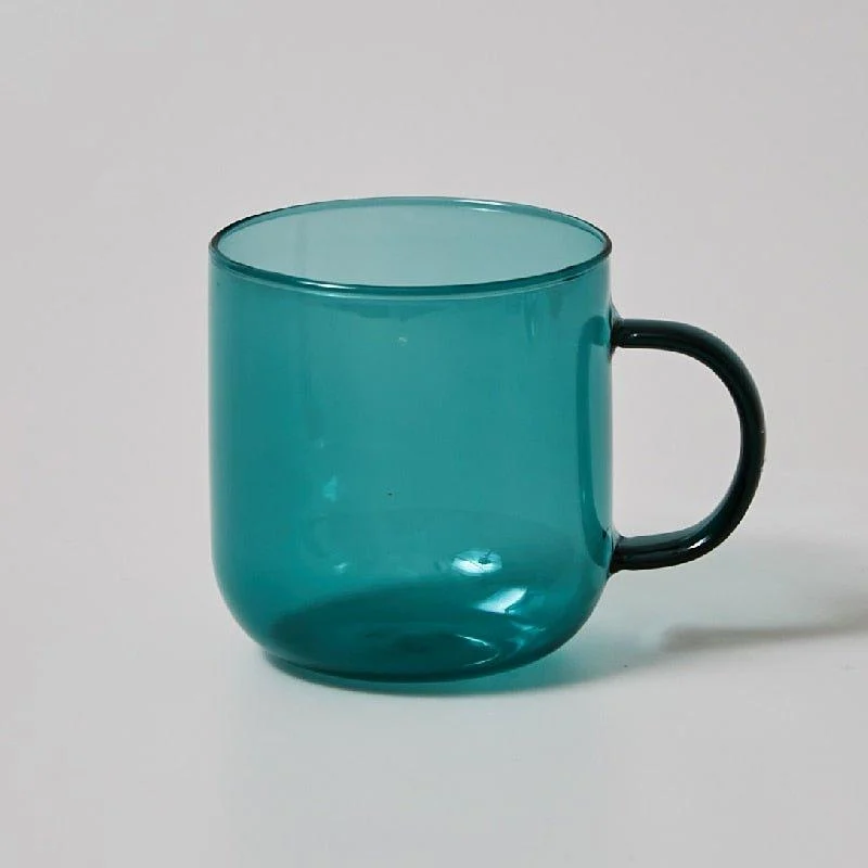 Heat Resistant Coloured Glass Coffee Cup -  - #tag1#