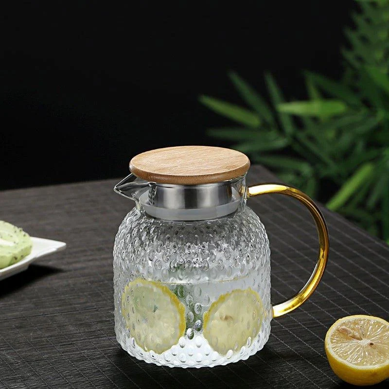 Heatproof Stippled Glass Jug -