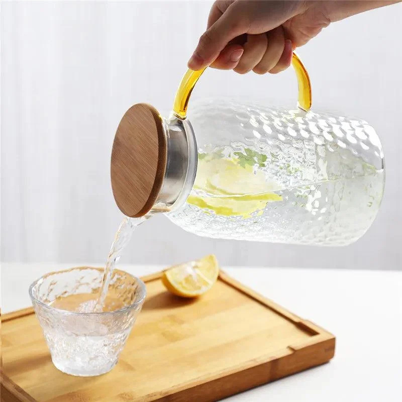 Heatproof Stippled Glass Jug -