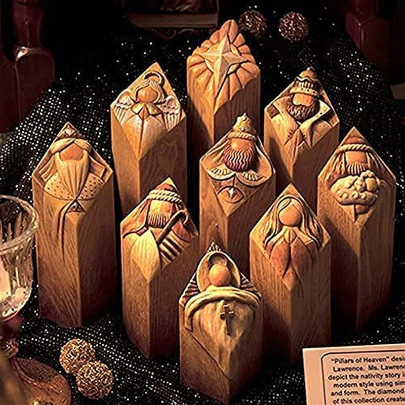 Heaven Nativity Tree Pillar Statues -  - #tag1#