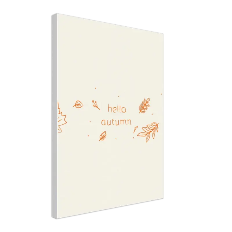 Hello Autumn Canvas tag1