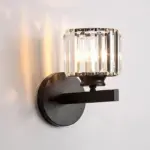 Herbert Modern LED Wall Lamp Indoor Black Bedroom Crystal Metal tag1