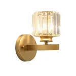 Herbert Modern LED Wall Lamp Indoor Black Bedroom Crystal Metal tag1