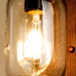 Heritage Lantern Wall Lamp Bedroom Living Room Wood and Metal tag1