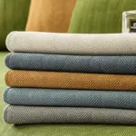 Herringbone Chenille Fabric Furniture Protector Sofa Cover tag1