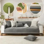 Herringbone Chenille Fabric Furniture Protector Sofa Cover tag1