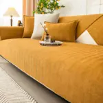 Herringbone Chenille Fabric Furniture Protector Sofa Cover tag1