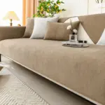 Herringbone Chenille Fabric Furniture Protector Sofa Cover tag1