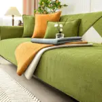 Herringbone Chenille Fabric Furniture Protector Sofa Cover tag1