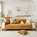 Herringbone Chenille Fabric Furniture Protector Sofa Cover tag1