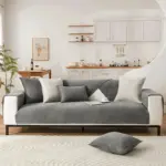 Herringbone Chenille Fabric Furniture Protector Sofa Cover tag1