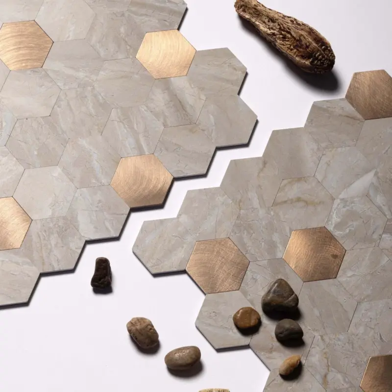 Hexagon Peel and Stick Wall Tiles tag1