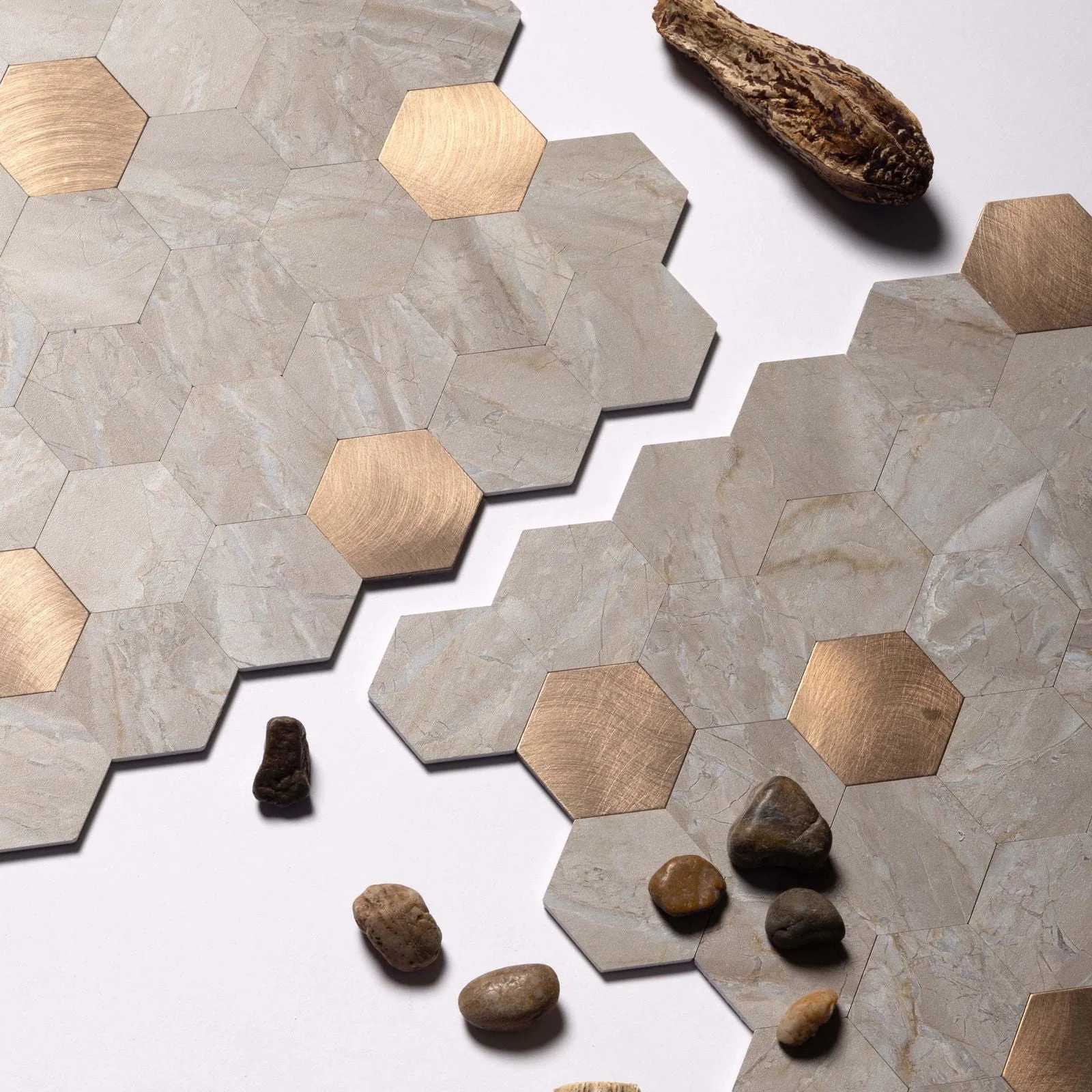Hexagon Peel and Stick Wall Tiles -  - #tag1#
